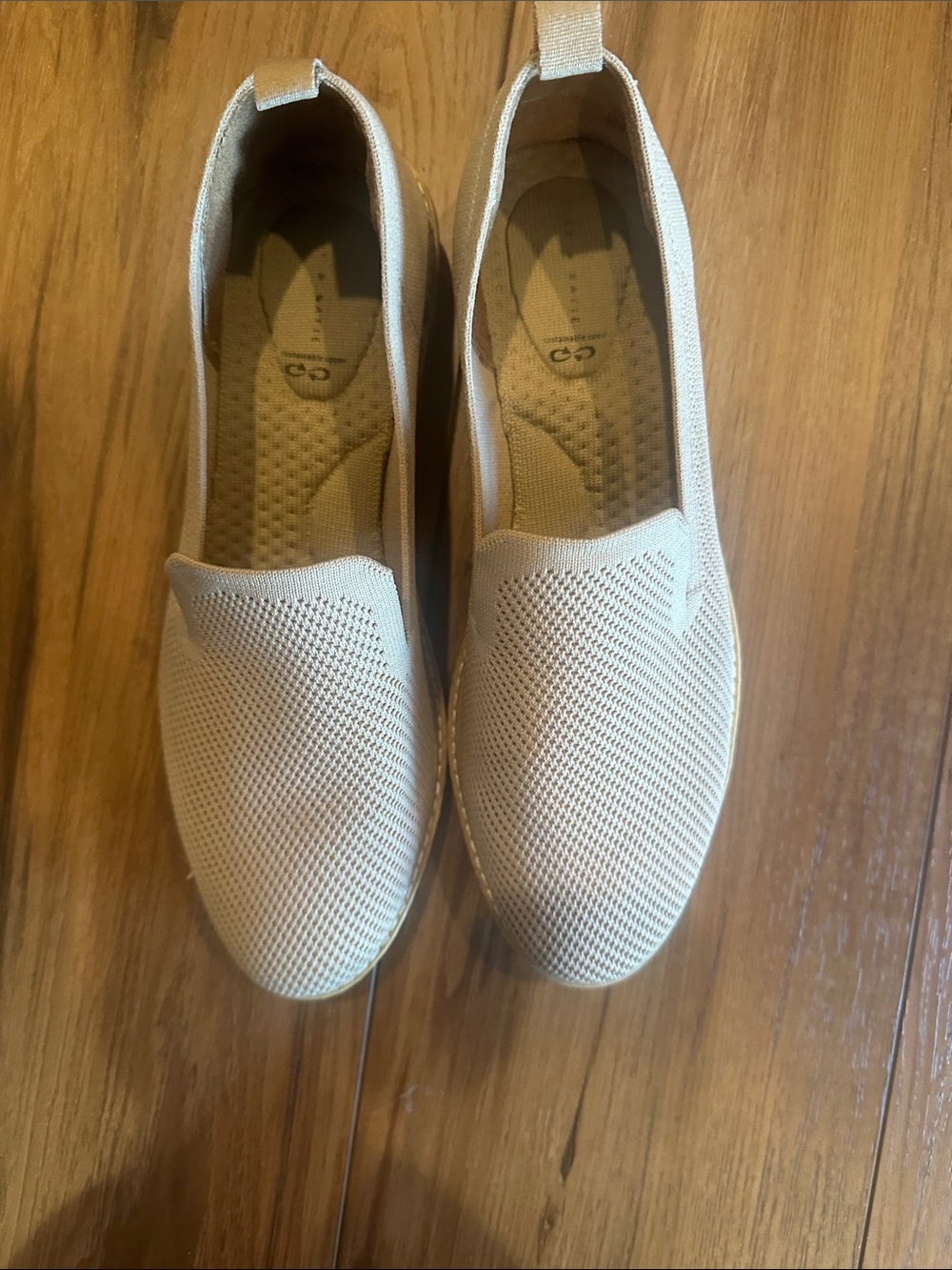 Women’s Slip-On Knit Casual Shoes in Beige - Picture 5 of 5